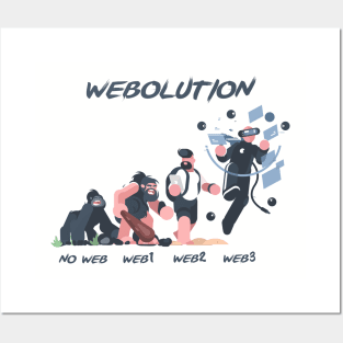 web3 Evolution Posters and Art